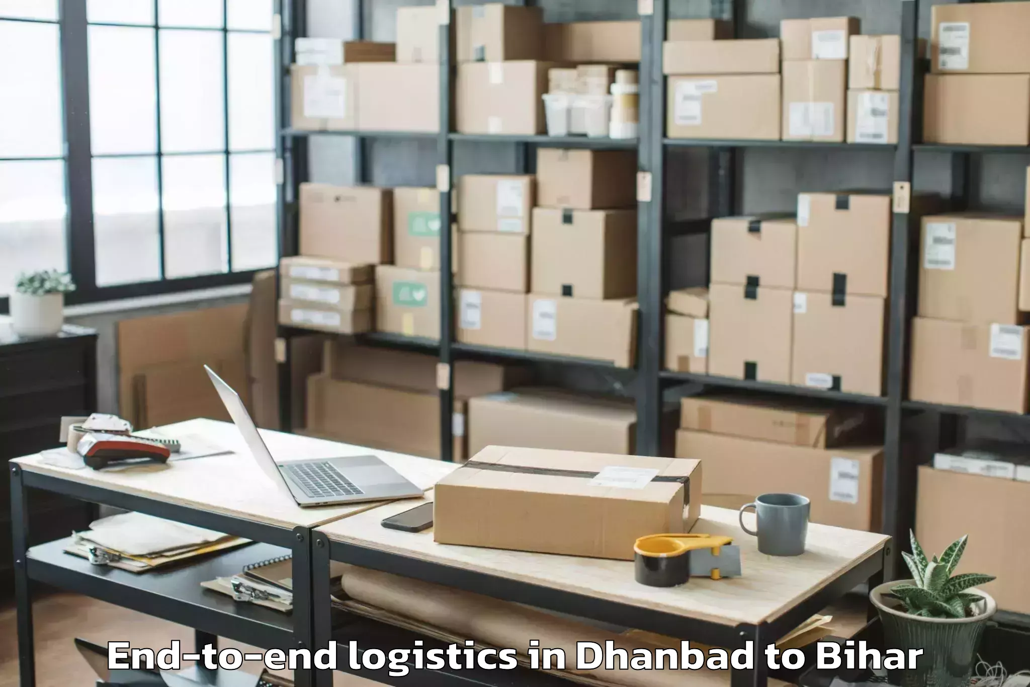 Easy Dhanbad to Buxar End To End Logistics Booking